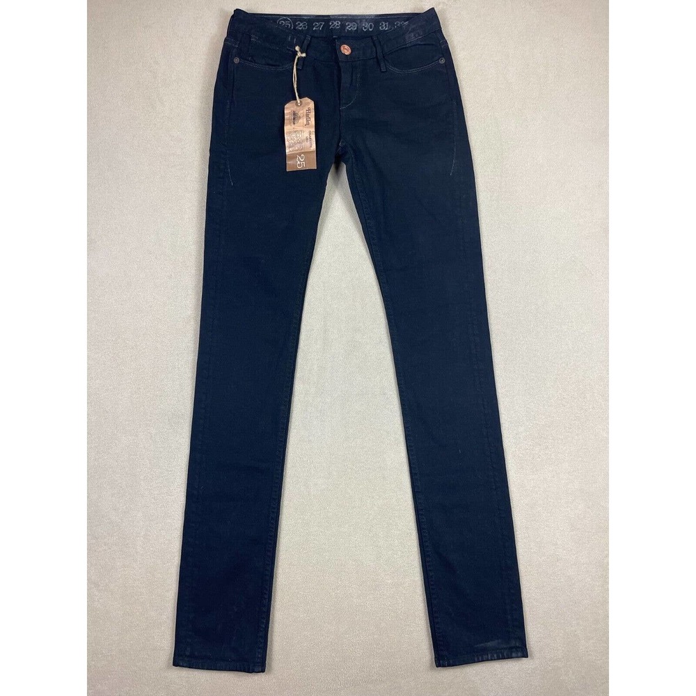 Earnest Sewn‎ Harlan Cigarette Leg Jeans Womens 25 Black Pockets Low Rise